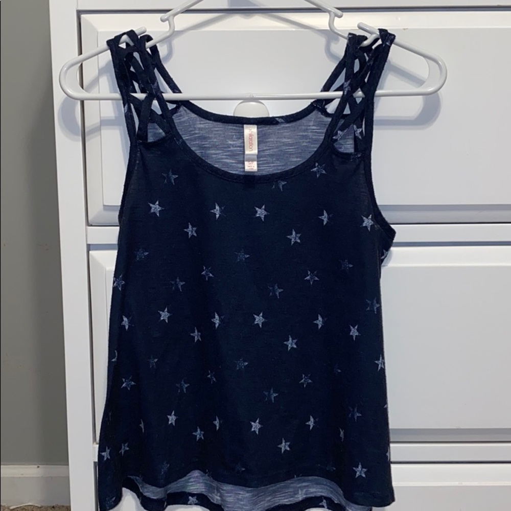 Cute Tank Top with Star Pattern